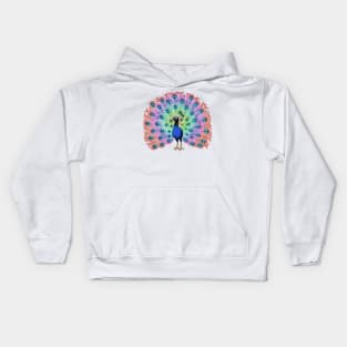 Colorful Peacock Kids Hoodie